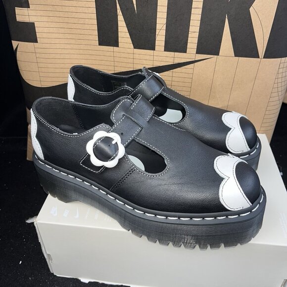 Dr. Martens Bethan Womens Size 10 Floral Pisa Leather Platform Mary Jane $220 - Picture 1 of 7